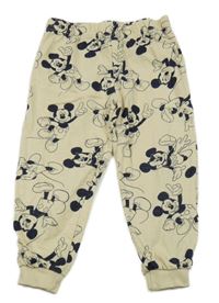 Béžové pyžamové kalhoty s Mickey Mousem Disney
