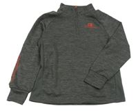 Šedá melírovaná funkční mikina s logem Champion