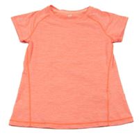 Neonově růžové melírované sportovní tričko H&M