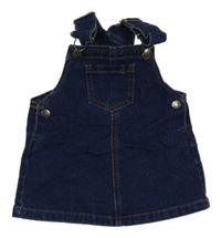 Tmavomodré riflové laclové šaty Smile