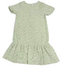 Světlekhaki květované šaty Primark