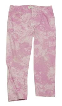 Růžové batikované legíny River Island