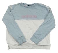 Světlemodro-bílá mikina Adidas