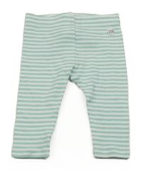 Bílo-mátové pruhované žebrované tepláky s nášivkou Mothercare