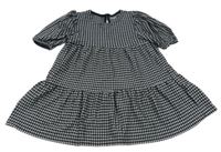 Černo-šedé vzorované úpletové šaty Next