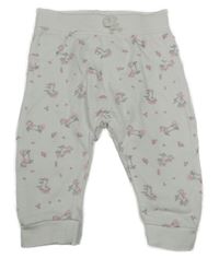 Bílé tepláky s jednorožci George