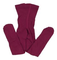 Purpurové punčocháče H&M