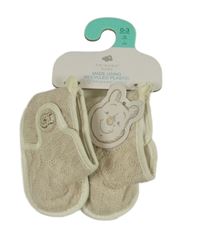 Nové - Béžové pletené capáčky s medvídkem Pú Primark vel. 16