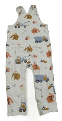 Šedé teplákové lacláče s opičkami M&S