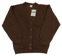 Nové - Kávová propínací mikina Wes Tex