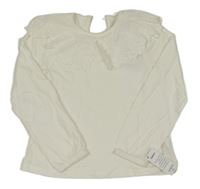 Nové - Bílé triko s límečkem Leigh Tucker