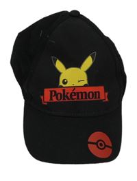 Černá plátěná kšiltovka Pikachu