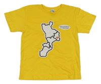 Žluté tričko s mapou 