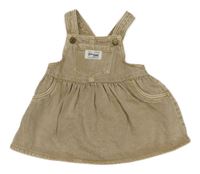 Béžové riflové laclové šaty H&M