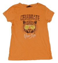 Oranžové tričko se šelmou 