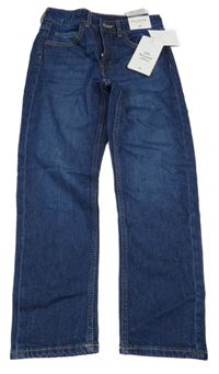 Nové - tmavomodré straight leg waist rifle H&M