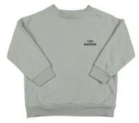 Šedá mikina s nápisy F&F