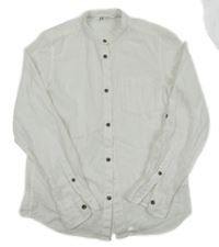 Bílá vzorovaná košile H&M