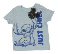 Nové - světlemodré tričko se Stitchem PRIMARK