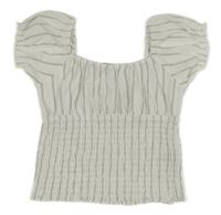 Bílo-černá pruhovaná vzorovaná crop halenka PRIMARK