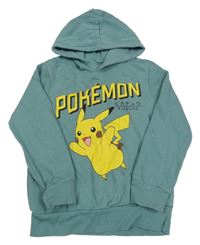 Olivovošedá mikina s Pikachu a kapucí C&A