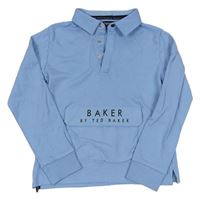 Modré polo triko s kapsičkou a logem Baker 