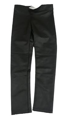 Černé legíny koženkového vzhledu H&M