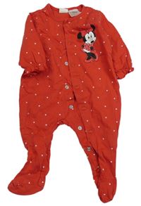 Červený overal s Minnie a srdíčky H&M