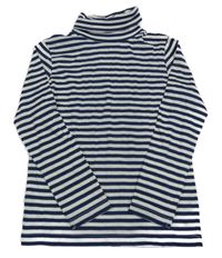 Tmavomodro-bílý pruhovaný rolák C&A