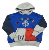 Safírovo-šedo-tmavomodrá mikina s potiskem a kapucí - Harry Potter M&S