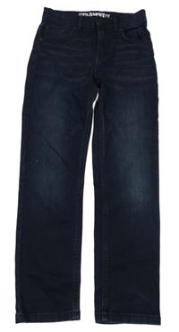 Tmavomodré straight fit rifle Tu