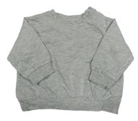 Šedá melírovaná mikina H&M