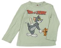 Světlezelené triko s Tomem a Jerrym