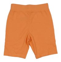 Oranžové žebrované elastické kraťasy Primark