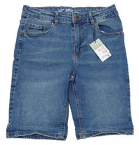 Nové - Modré riflové skinny kraťasy Denim Co.