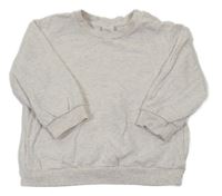 Šedá melírovaná mikina H&M
