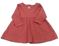 Starorůžové žebrované šaty Primark