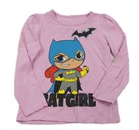 Růžové triko s Batmanem Name it