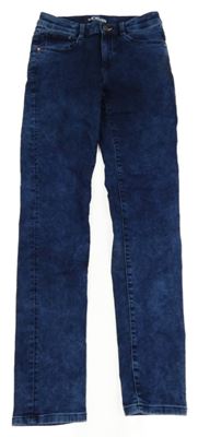 Tmavomodré teplákové skinny rifle S. Oliver