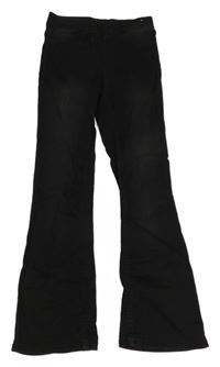 Černé flare džegíny H&M