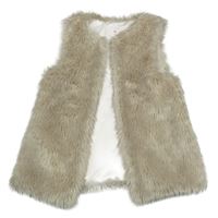 Smetanová kožešinová podšitá vesta Primark