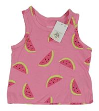 Nové - růžový top s melouny Primark