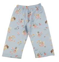 Světlemodré lehké kalhoty s vílami 