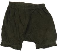 Tmavohnědé manšestrové kraťasy Miniclub