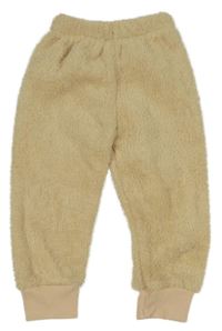 Béžové chlupaté tepláky 