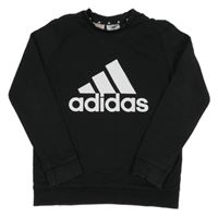 Černá mikina s logem Adidas