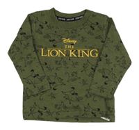 Khaki vzorované triko s Lvím králem Primark