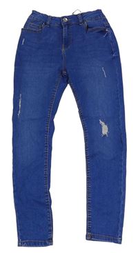 Modré skinny rifle s prošoupáním Denim Co.