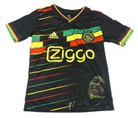 Černo-zeleno-žluto-zelené sportovní tričko Adidas
