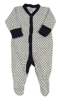 Bílo-tmavomodrý overal s hvězdami Next